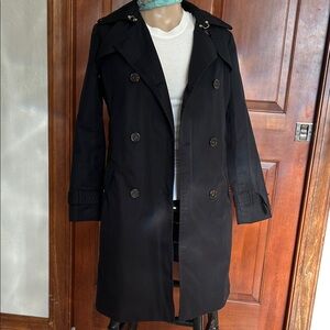 Banana Republic Vintage Classic Black Trench Coat